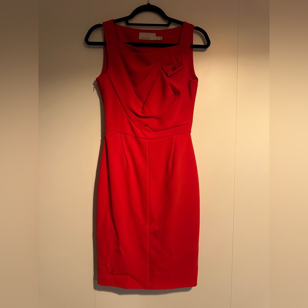 Karen Millen Vibrant Red Midi Dress